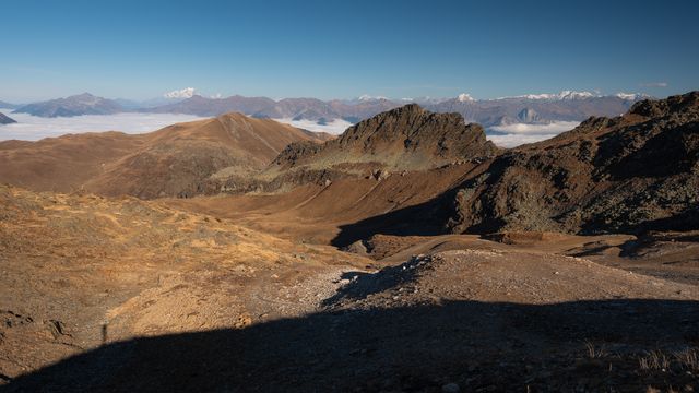 Montée depuis le col de la Croix de Fer Montée depuis le col de la Croix de Fer
